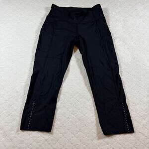 Lululemon Fast & Free Crop II *Nulux 19" - Black - size 6 - excellent condition